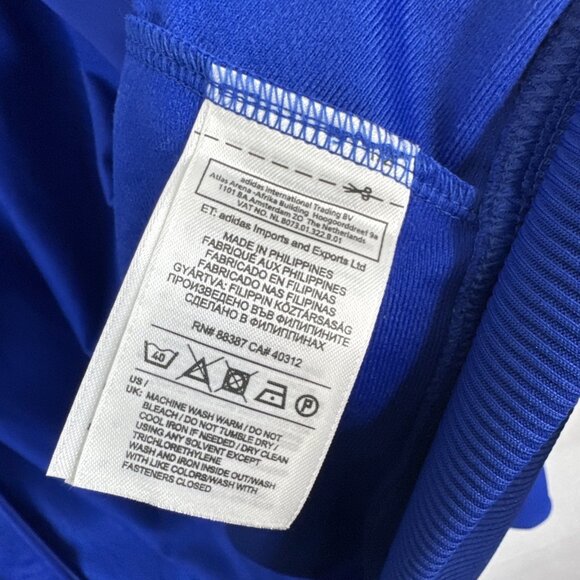 Adidas Firebird Blue Track Jacket Men’s L Full Zip 3 Stripe Trefoil - Picture 7 of 9